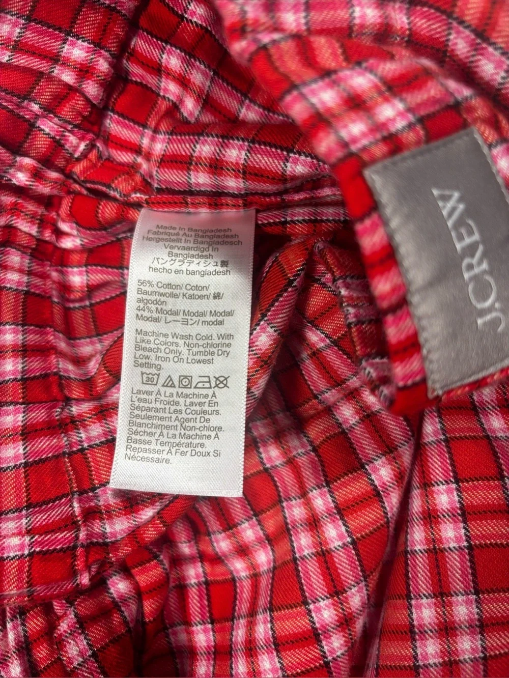 J.Crew Lady’s‎ Red Plaid Lounge Pants - Classic Comfort